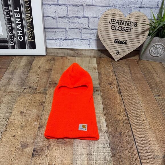 Carhartt Mens Knit Insulated Face Mask Orange - Picture 3 of 7